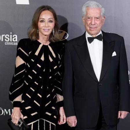 Isabel Preysler and Mario Vargas Llosa before they split in 2022. 